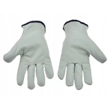 Kép 2/5 - Geko munkavédelmi kesztyű, kecskebőr, fehér, 10