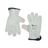 Kép 3/5 - Geko munkavédelmi kesztyű, kecskebőr, fehér, 10