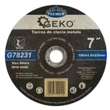 Kép 1/3 - Geko Premium vágókorong fémhez, 180x1.6mm