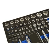 Kép 3/4 - Geko racsnis dugókulcs készlet szerszámkocsihoz, 1/4"-1/2"-3/8", 80 részes