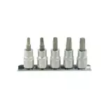 Kép 2/3 - Geko Torx bitfej készlet, T25-50, 3/8", CrV, 5 részes