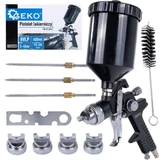Kép 1/7 - Geko HVLP festékpisztoly 4 fúvóka, 1.3-2.0mm