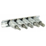 Kép 1/3 - Geko Torx bitfej készlet, T25-50, 3/8", CrV, 5 részes