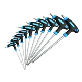 Kép 2/2 - Geko T-típusú Torx csavarhúzó készlet, T9-T50, 10db