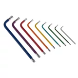 Kép 3/5 - Geko Torx kulcskészlet, színes, T10-T50, 9 részes