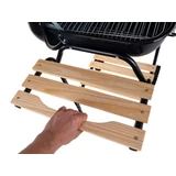 Kép 5/16 - Geko faszenes grill fedéllel és polcokkal, állítható grillrács