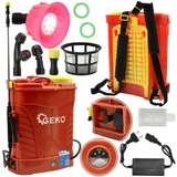 Kép 8/8 - Geko akkus háti permetezőgép, 35W, 12V, 8Ah, 16L, piros