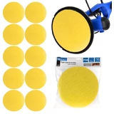 Kép 2/2 - Geko csiszolókorong falcsiszolókhoz, tépőzáras, 225mm, P150, 10db