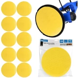 Kép 2/2 - Geko csiszolókorong falcsiszolókhoz, tépőzáras, 225mm, P80, 10db