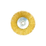 Kép 2/2 - Geko sárgaréz krimpelt drótkorong sarokcsiszolókhoz 125mm, M14