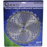Kép 3/3 - Geko vágótárcsa fűkaszához, TCT, 255x25.4mm, 24T