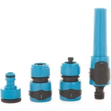 Kép 1/6 - Geko Blue Line locsolókészlet, 4 részes, 1/2&quot;