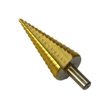 Kép 1/3 - Geko lépcsős lemezfúró, titanium, HSS, 4-32mm