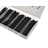 Kép 3/3 - Geko zsugorcső készlet, fekete, 100db