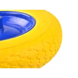 Kép 5/5 - Geko talicska kerék, fém felnis, tömör, 3.5-8mm