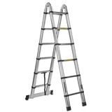 Kép 4/8 - Geko teleszkópos létra, alu, csuklós, 150kg, 5m