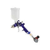 Kép 1/5 - Geko festékszóró pisztoly vízleválasztóval és reduktorral, felső tartályos, 1.4mm, 600ml