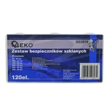 Kép 3/3 - Geko üvegbiztosíték készlet, 5-30A, 120db