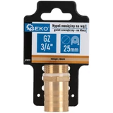 Kép 3/3 - Geko tömlőcsatlakozó, sárgaréz, 3/4" külső menet, 25mm