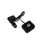 Kép 2/3 - Szivargyújtóaljzatba csatlakoztatható 2-es elosztó + 1A USB csatlakozás