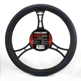 Kép 1/3 - Kormányvédő, HVA004, csúszásmentes, kék-fekete, 38cm