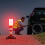 Kép 4/4 - Elakadásjelző lámpa, mágneses, elemes, 6 piros LED