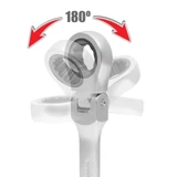 Kép 3/6 - Racsnis csillag-villáskulcs flexibilis fejjel, 21mm