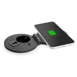 Kép 1/6 - Rejtett, beépíthető konnektor + USB + Type-C + Vezeték nélküli töltő