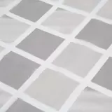 Kép 2/3 - Zuhanyfüggöny, négyzet mintás, 180x180cm