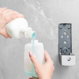 Kép 5/5 - Fali szappanadagoló, kézzel működtethető, fehér, 350ml