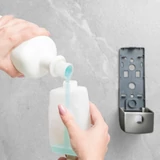 Kép 5/5 - Fali szappanadagoló, kézzel működtethető, ezüst, 350ml