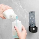 Kép 5/5 - Fali szappanadagoló, kézzel működtethető, fekete, 350ml