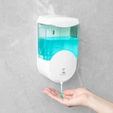 Kép 2/6 - Automata szappanadagoló, fali, 600ml, áttetsző üveg