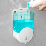 Kép 4/6 - Automata szappanadagoló, fali, 600ml, áttetsző üveg