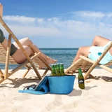 Kép 3/6 - Strandtáska termo rekesszel, kék