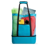 Kép 6/6 - Strandtáska termo rekesszel, kék