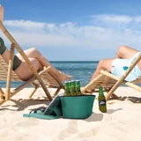 Kép 4/6 - Strandtáska termo rekesszel, zöld