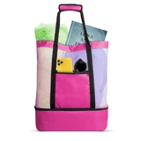 Kép 3/7 - Strandtáska termo rekesszel, rózsaszín