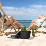 Kép 4/7 - Strandtáska termo rekesszel, fekete