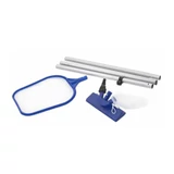 Kép 2/2 - Medencetisztító szett - háló, rúd, tisztítófej, kék-szürke