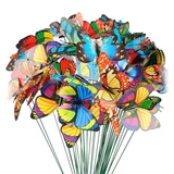 Kép 1/4 - Leszúrható dekor pillangó, 29cm, többféle, 12db