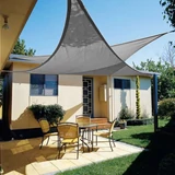 Kép 3/5 - Napvitorla, háromszög alakú, 160g/m², 3x3x3m, szürke