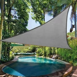 Kép 5/5 - Napvitorla, háromszög alakú, 160g/m², 3x3x3m, szürke
