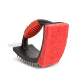 Kép 2/4 - Grilltisztító kefe és szivacs ergonomikus markolattal