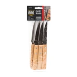 Kép 3/3 - Grill kés fa nyéllel, 6 db