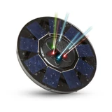 Kép 1/4 - Szolár szökőkút, akkumulátorral, 6 db RGB LED-del