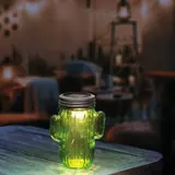 Kép 3/3 - LED-es szolár lámpa, kaktusz,  hidegfehér, 145xØ70mm 