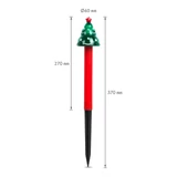 Kép 2/5 - LED-es szolár lámpa, fenyőfa
