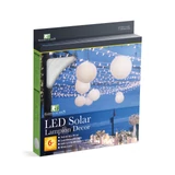 Kép 2/3 - Szolár lampion, fehér, hidegfehér LED, 28cm