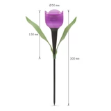 Kép 2/7 - LED-es szolár tulipánlámpa, 30cm